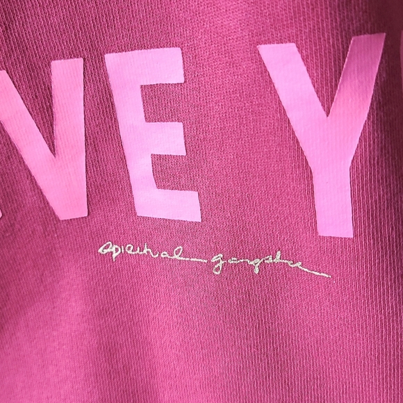 Spiritual Gangster Pink Peloton sweatshirt size M - Picture 4 of 9